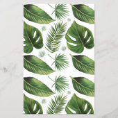 Iトロピカルパームブライダルシャワーゲームカード チラシ (裏面)