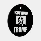 Iト生き延びランプ2020年選挙アンチトランプ セラミックオーナメント (右)