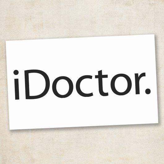 iドクター (iDoctor) 長方形シール