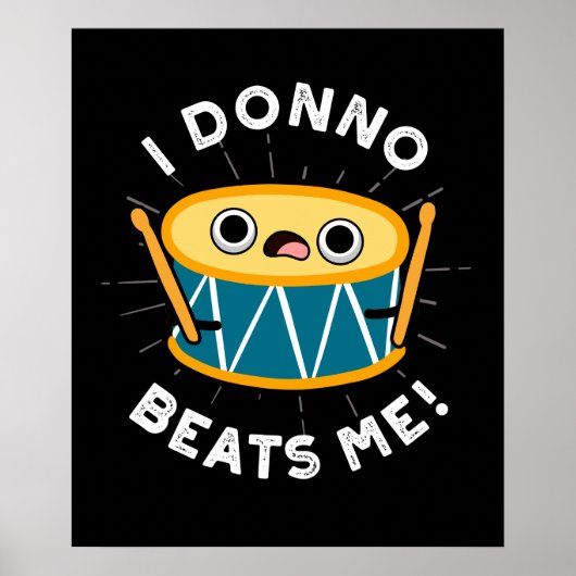 IドンノビートミーおもしろいドラムプンダークBG ポスター (正面)