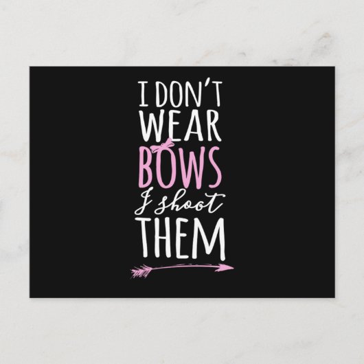 IドンT衣服弓矢ティーを撃つ ポストカード (正面)
