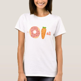 Iドーナツにんじんすべてのおもしろいなワイシャツ Tシャツ