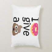 Iドーナツはウンチのemojiを与えます アクセントクッション (裏面(縦))