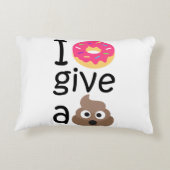 Iドーナツはウンチのemojiを与えます アクセントクッション (裏面)