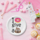 Iドーナツはウンチのemojiを与えます ペーパープレート (パーティー)