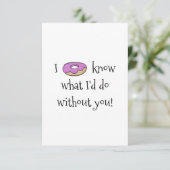 Iドーナツは私がすることを知っています サンキューカード (スタンド正面)