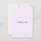 Iドーナツは私がすることを知っています サンキューカード (裏面)