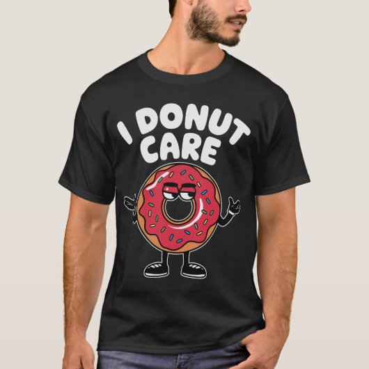Iドーナツドーナ気におもしろいーツデザイン Tシャツ (正面)