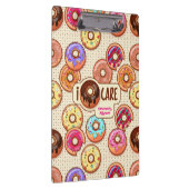 Iドーナツ心配かわいくおもしろいなドーナツ菓子は愛を扱います クリップボード (右)