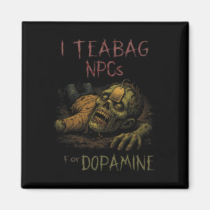 IドーパミンのためのNpcsをタグ付け – ゾンビおもしろいゲーマーホール マグネット