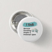 Iニット – ボタン 缶バッジ (正面&裏面)