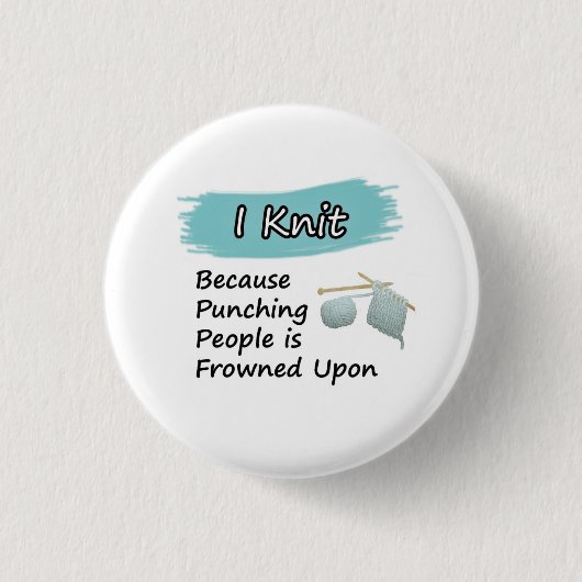 Iニット – ボタン 缶バッジ (正面)