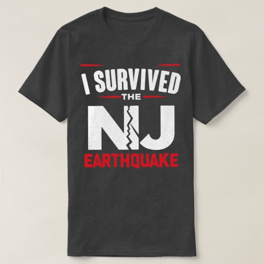 Iニュー生き延びジャージー地震NYC 2 Tシャツ (デザイン正面)