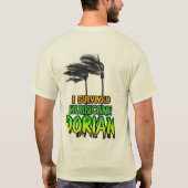 Iハリケ生き延びンドリアンの木 Tシャツ (裏面)
