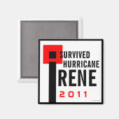 Iハリケ生き延びーンアイリーン磁石2 マグネット (正面/裏面)