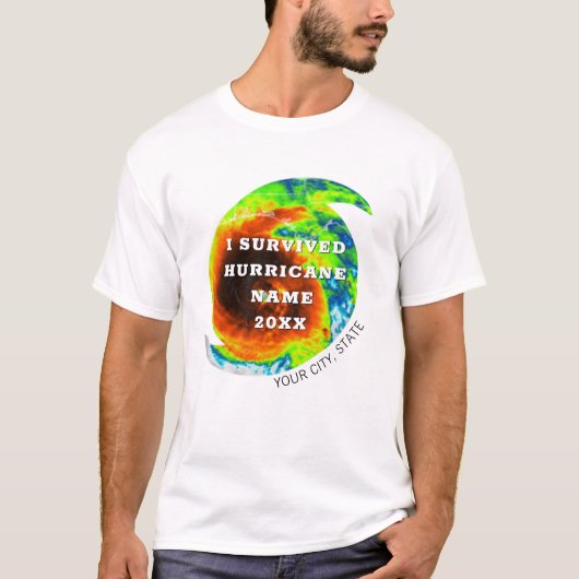 Iハリケ生き延びーンシティ州パーソナライズされた Tシャツ