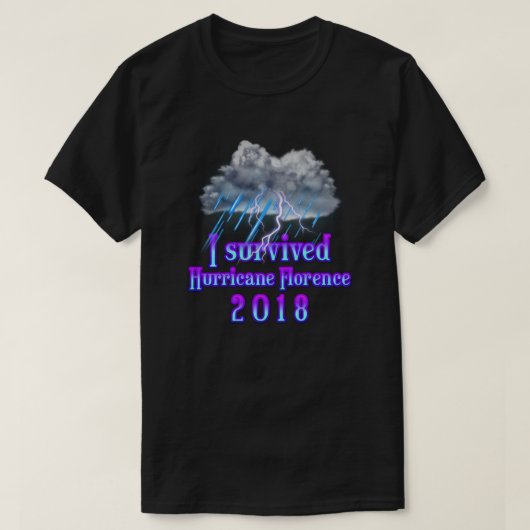 Iハリケ生き延びーンフィレンツェ雨 Tシャツ (デザイン正面)