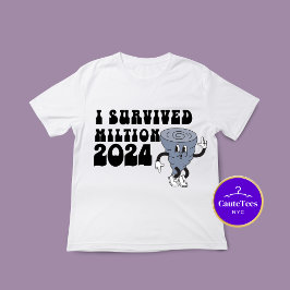 Iハリケ生き延びーンミルトンレトロスタイル2024 Tシャツ