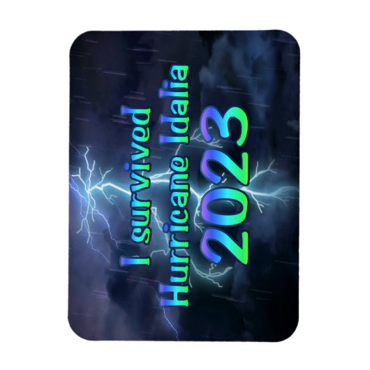 Iハリケ生き延びーン2023 マグネット (縦)