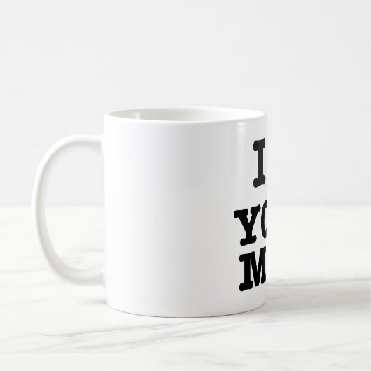 Iハートあなたのお母さん コーヒーマグカップ (左)
