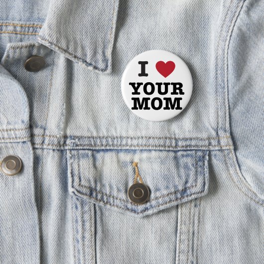 Iハートあなたのお母さん 缶バッジ (インサイチュ)