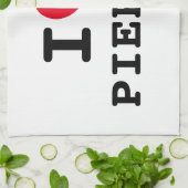 Iハートおもしろいカスタムピアゴ キッチンタオル (折り畳み)