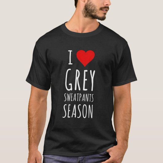 Iハートおもしろいグレースウェートパンツシーズン Tシャツ (正面)