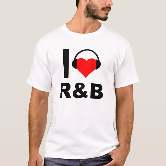 IハートおもしろいR&B Tシャツ (正面)