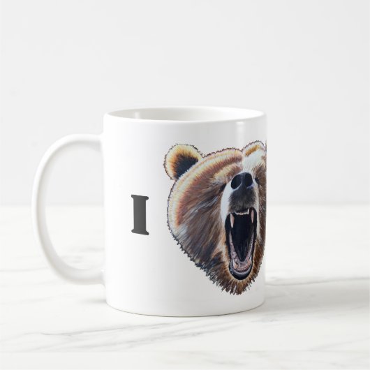 Iハートくま コーヒーマグカップ (左)