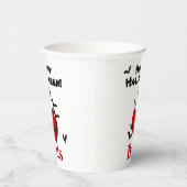 Iハートこうもりハッピーハローウィン 紙コップ (右)