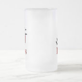 Iハートこうもり フロストグラスビールジョッキ (中央)