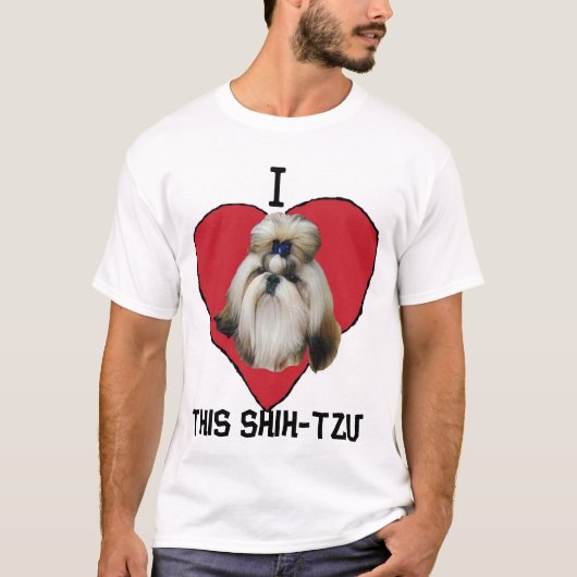 IハートこのSHIH-TZU Tシャツ (正面)