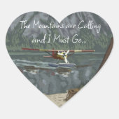 Iハートとシープレーン ハートシール (正面)