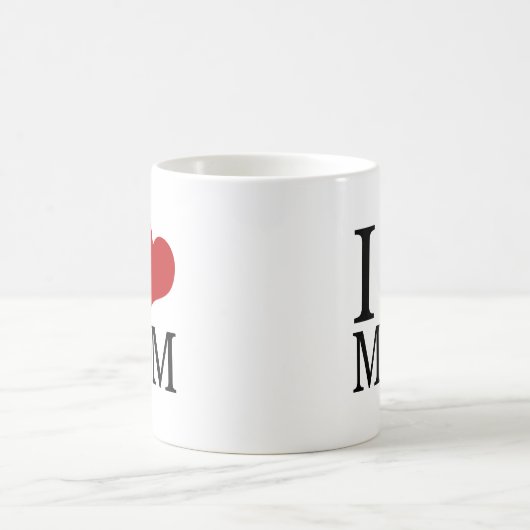 Iハートのお母さん(I愛お母さん) コーヒーマグカップ (中央)