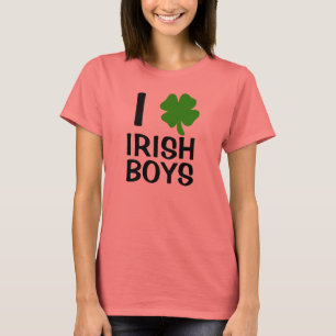 Iハートのアイルランド人の男の子 Tシャツ