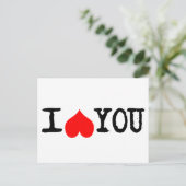 Iハートのカスタマイズ ポストカード (スタンド正面)