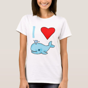 Iハートのクジラプロダクト Tシャツ