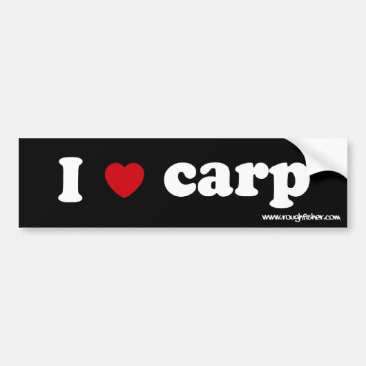 IハートのコイのSIG バンパーステッカー (正面)