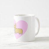 Iハートのコーギーのマグ コーヒーマグカップ (正面右)