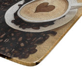 Iハートのコーヒー カッティングボード (角)