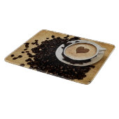 Iハートのコーヒー カッティングボード (角)