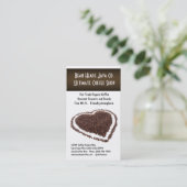 Iハートのコーヒー! ハート形のコーヒー豆 名刺 (スタンド正面)