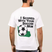 Iハートのサッカー1 Tシャツ (裏面)