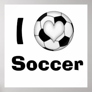 Iハートのサッカー ポスター