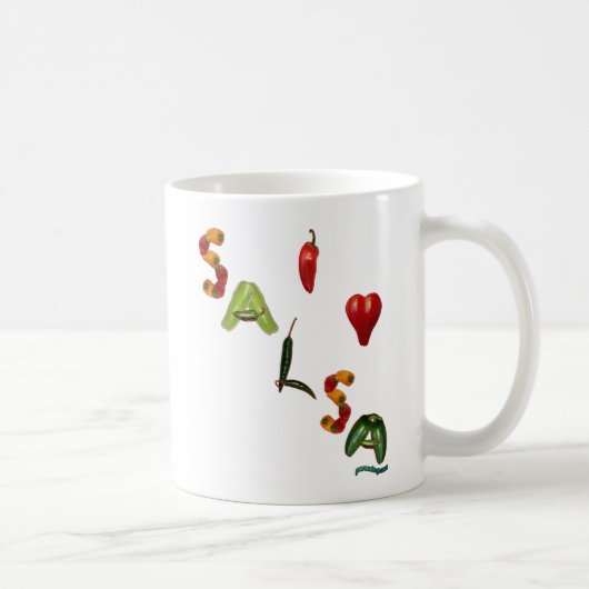Iハートのサルサ コーヒーマグカップ (右)