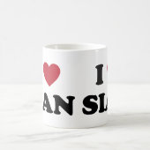 Iハートのシャンの中国 コーヒーマグカップ (中央)