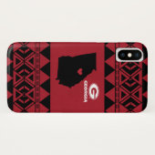 Iハートのジョージアの州|の種族パターン Case-Mate iPhoneケース (裏面(横))