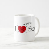 Iハートのストア哲学者のマグ コーヒーマグカップ (正面右)