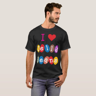 Iハートのゼリー菓子愛菓子キャンデーのTシャツ Tシャツ