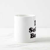 Iハートのソラナのビーチ コーヒーマグカップ (中央)